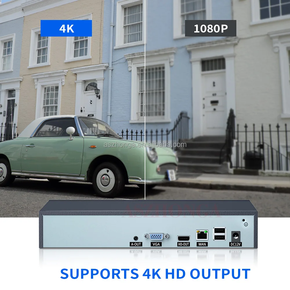 Manufacturers Wholesale 4K NVR 9CH NVR Video Host  1 SATA HDD P2P xmeye H265 Security IP Network Video Recorder