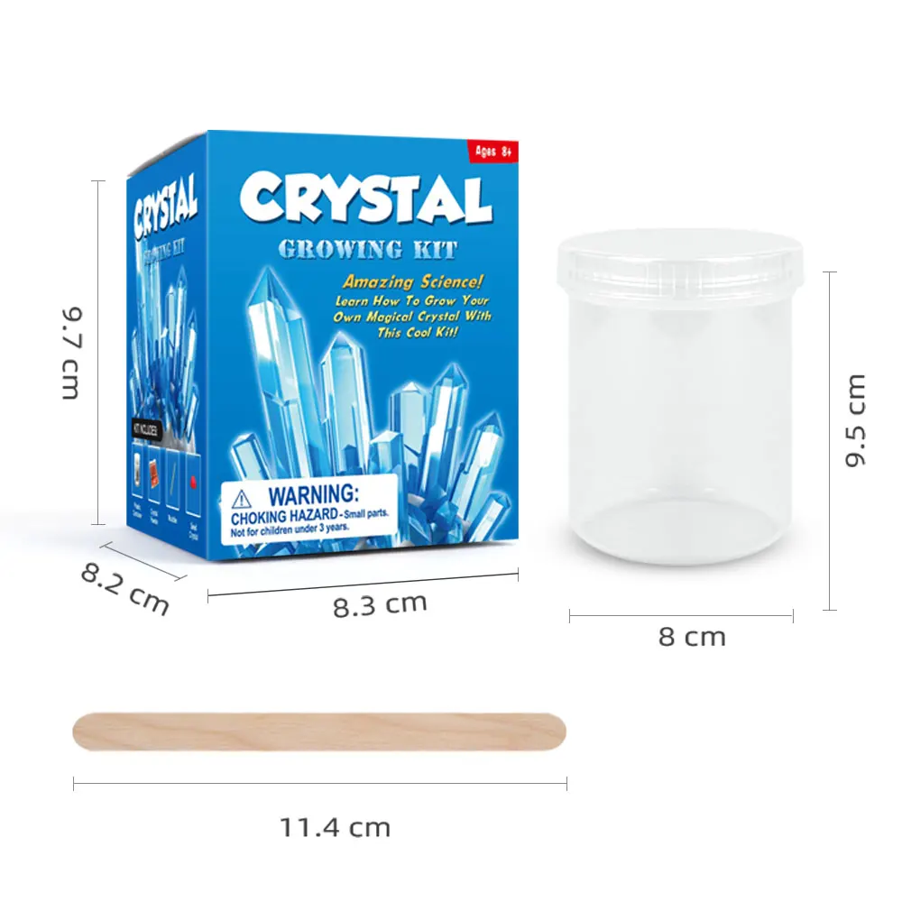 Hot Selling Educational Toys Crystal Growing Science Kit Beautiful Color Box Teaching 5 to 7 Years,8 to 13 Years 6 Ages +