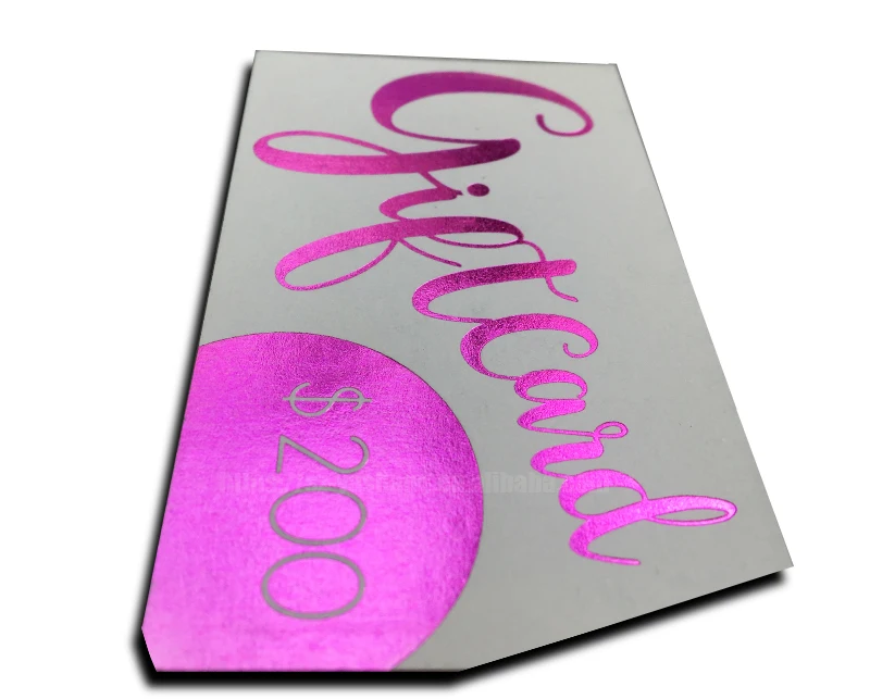 Get white purple foil stamp greeting card /business gift card postcard / custom best matte gold wedding invitation