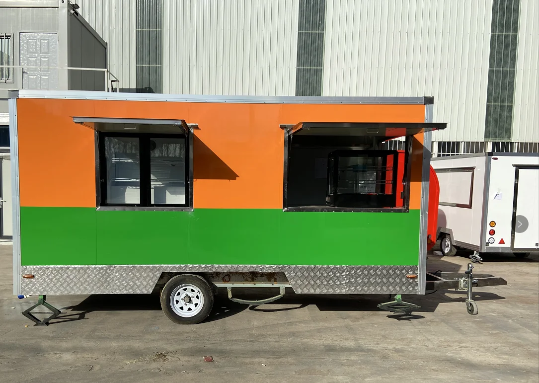 Valid CE Certified Mobile Coffee Kiosk Food Cart Food Cart with VIN