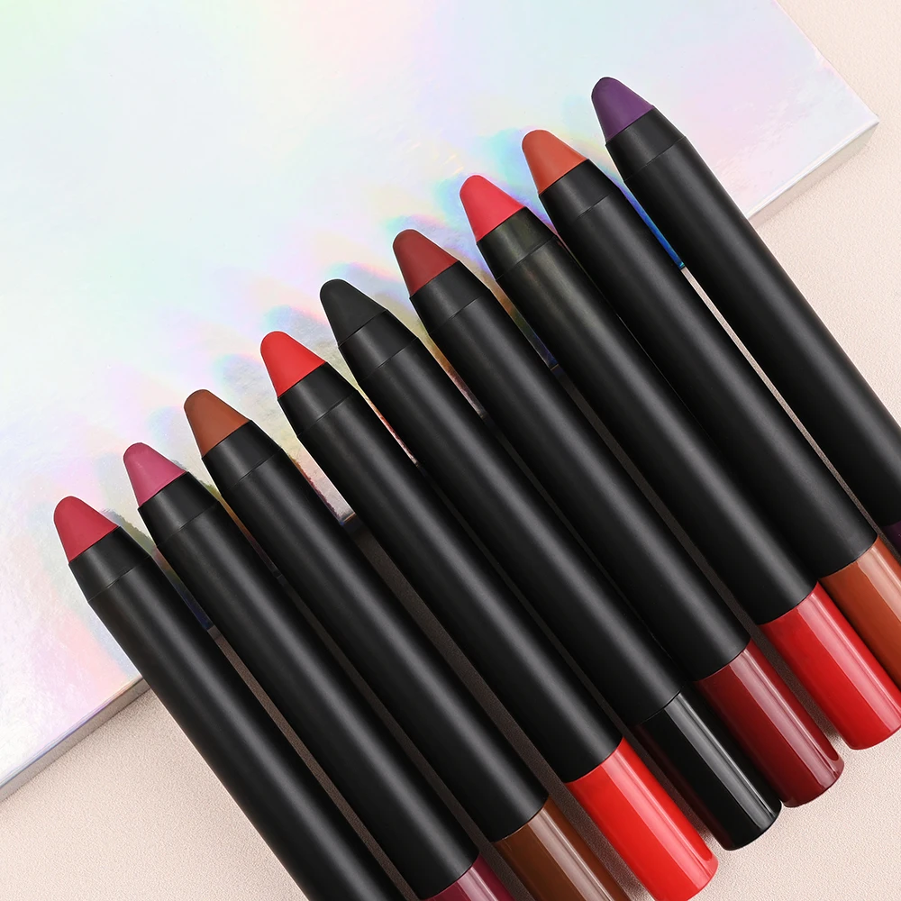 High Pigment Long Wear Waterproof Smudge Proof Lip Liner Lip Pencil Velvet Matte Vegan Soft Creamy Lipliner Crayon Lipstick