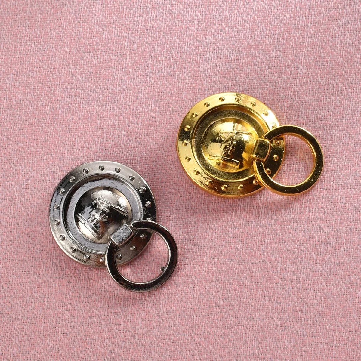 Round polished gold handles for new Chinese-style home decoration, single-hole accessories for cabinets and furniture