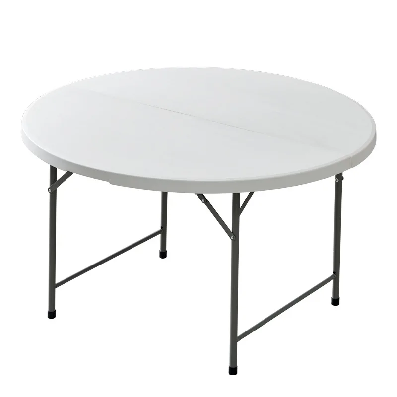 Easy Carry Folding Table Regular Bench Table 5 Fold in Half Round Table
