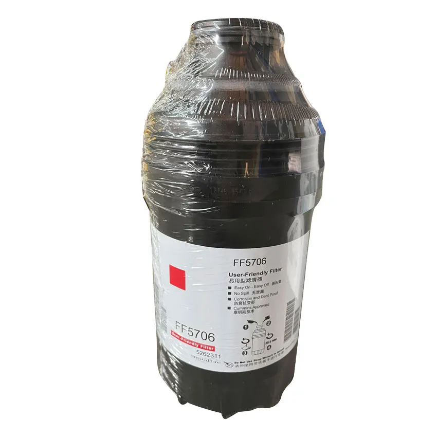 Top sale guaranteed quality user-friendly fuel filter core FF5706 for FOTON Cummins ISF 3.8- OE S5262311A2076