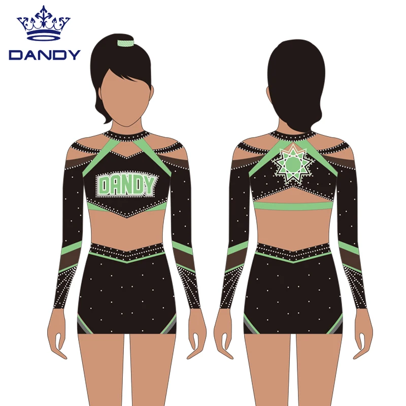 Dandy customized high quality cheerleading uniforms adult sexy costume