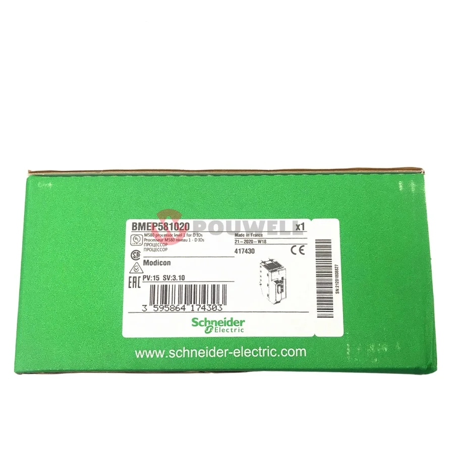 PLC For Schneider Modicon M580 Processor Level 1 For DIOs CPU Module BMEP581020
