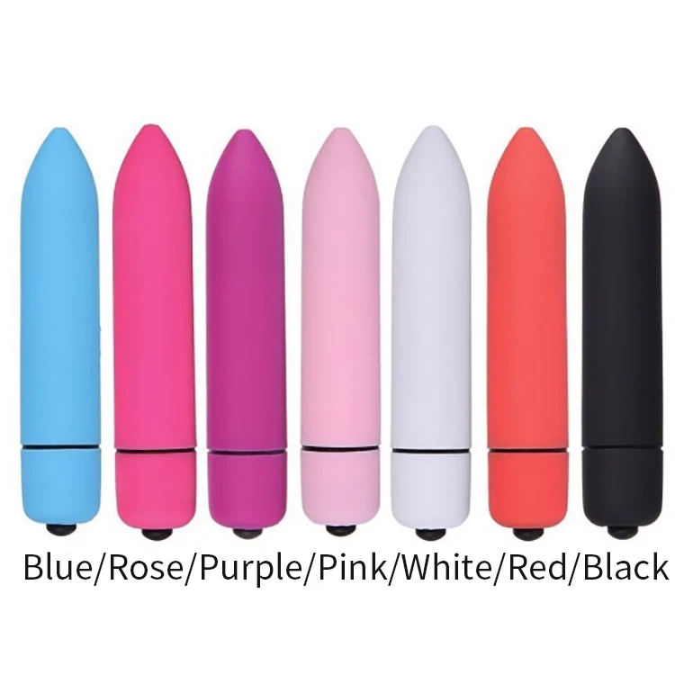 Multicoloured 10 Frequencies Couples Flirting Mini G Spot Waterproof Clitoris Stimulator Sex Toy Bullet Vibrator