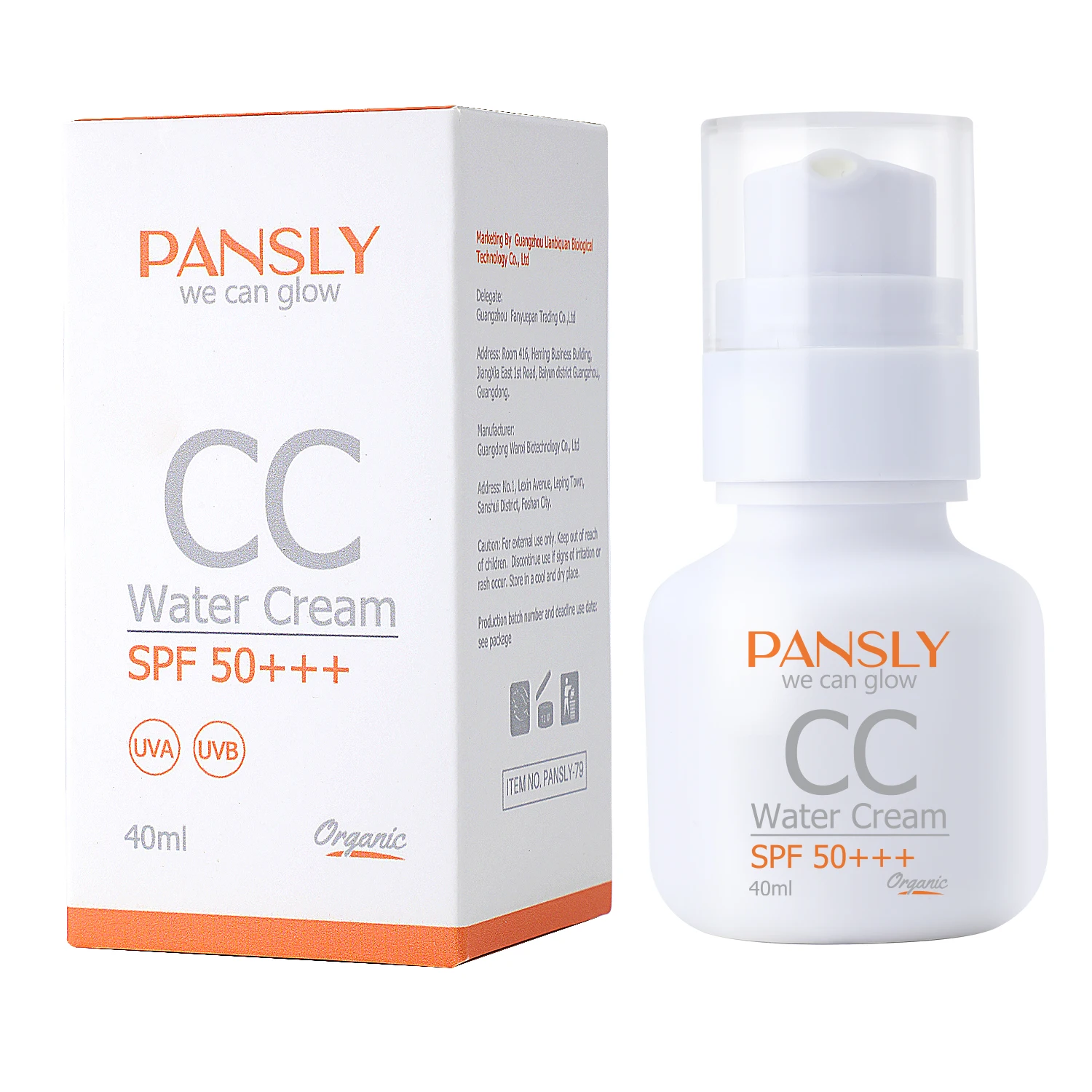Быстрый макияж 30s bb & cc крем для воды Crea SPF50 + стойкий телесный отбеливающий увлажняющий 2 в 1 солнцезащитный CC