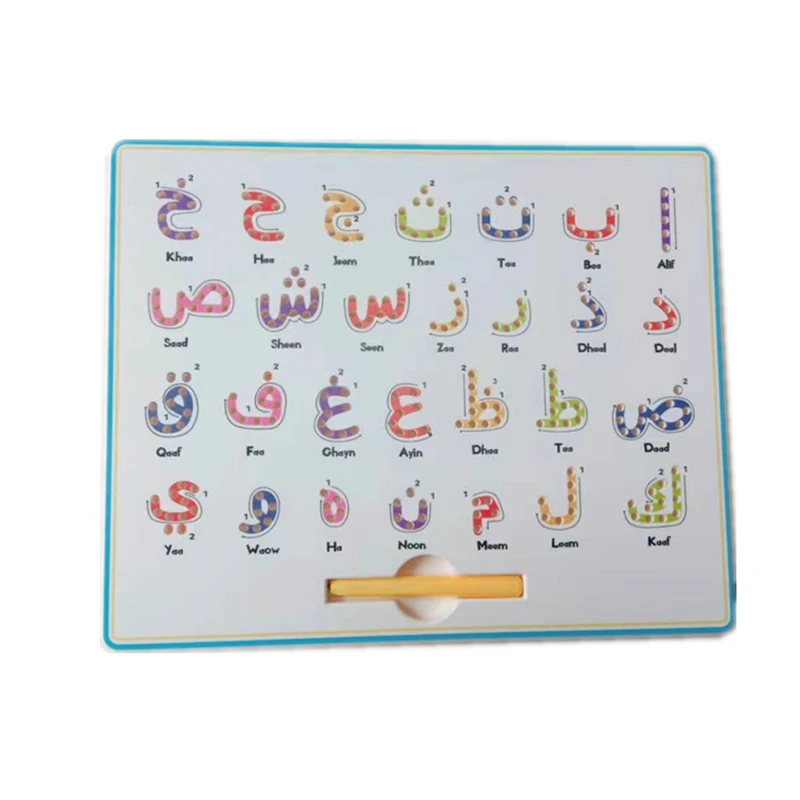 2024 красочный арабский алфавит с буквами и цифрами обучающий подарок для дошкольников