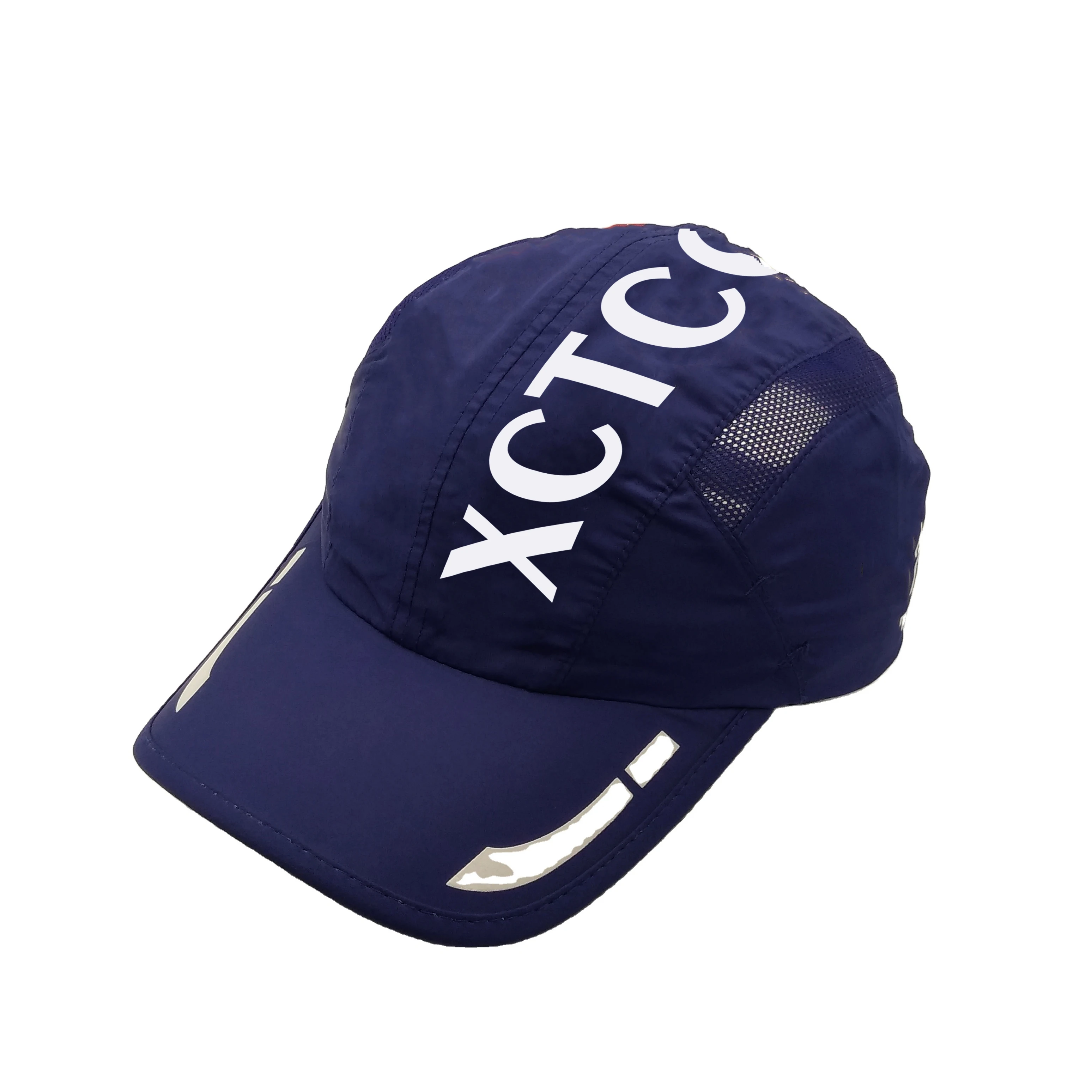 White blue black sport cap running men caps with letter printing logo athletic custom hat sport dry quickly caps