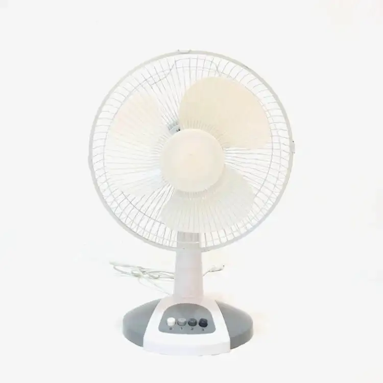 Manufacturer 14Inch Ac Dc Home Appliances Ventilateur Rechargeable Table Fan Desk Fan With Led Night Light
