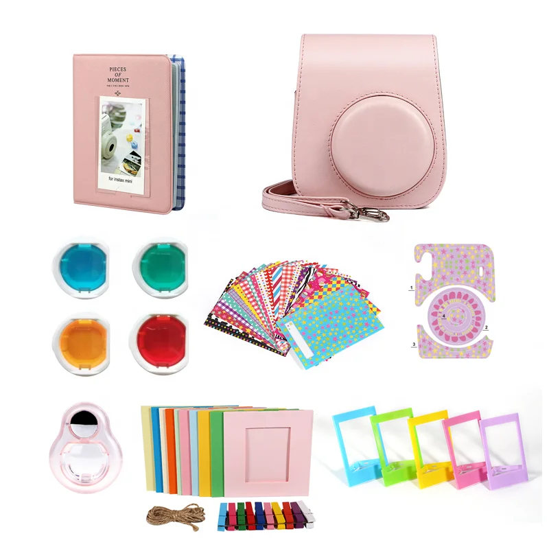 Белая пленка для Fuji Instax Mini11 камеры Мгновенной Печати чехол iPhone X/iphone сумка аксессуар 8 в 1 комплект