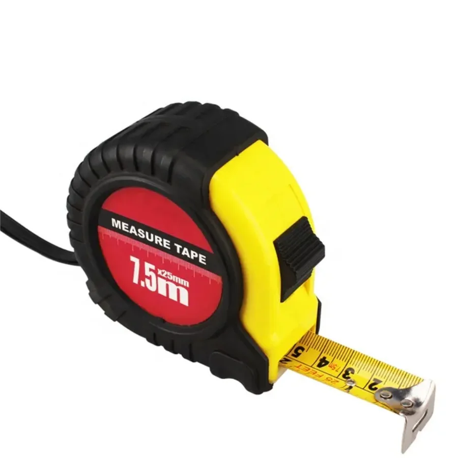 Hot selling 3M 5M 7.5M 10m inch automatic steel tape measure with single brake customized tape measure