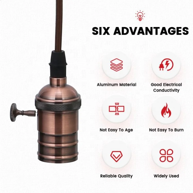 New Design E27 Manufacturer Custom Lamp Holder Types Of Electric Lamp Holders With Wire