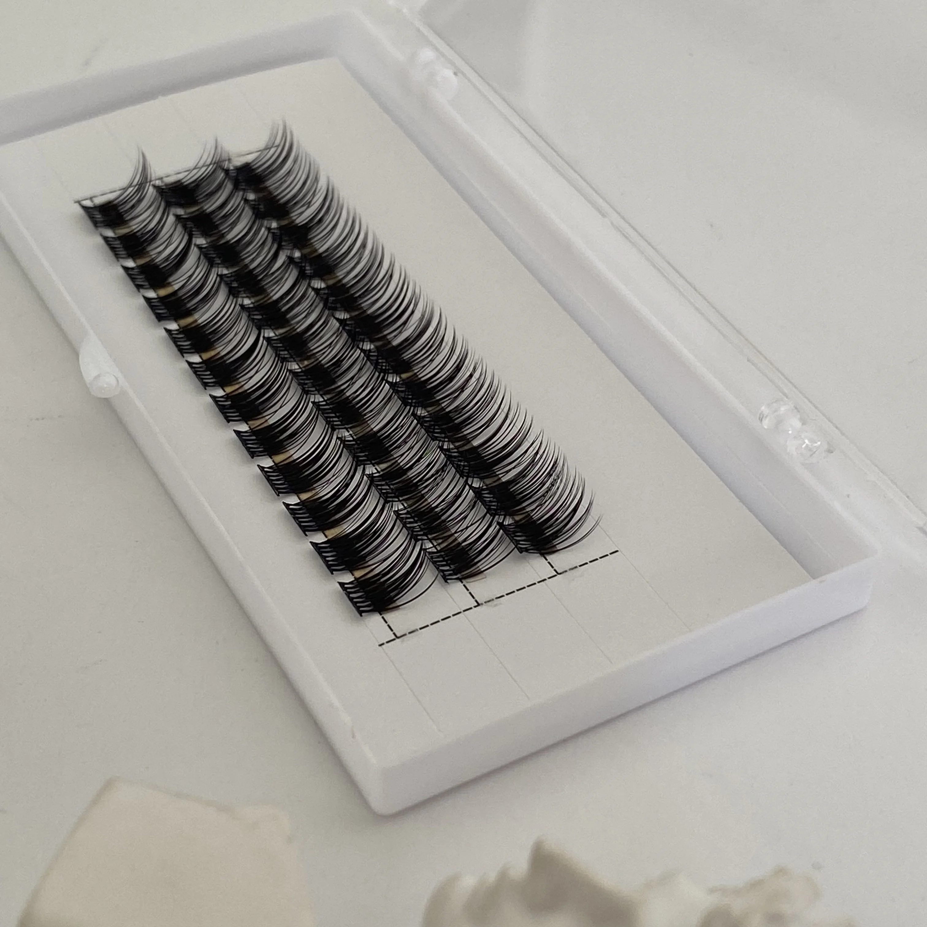 wholesale glue-base Diy Lash Extensions kit faux mink lash cluster D C curl individual 3D cluster Segments Lashes kit