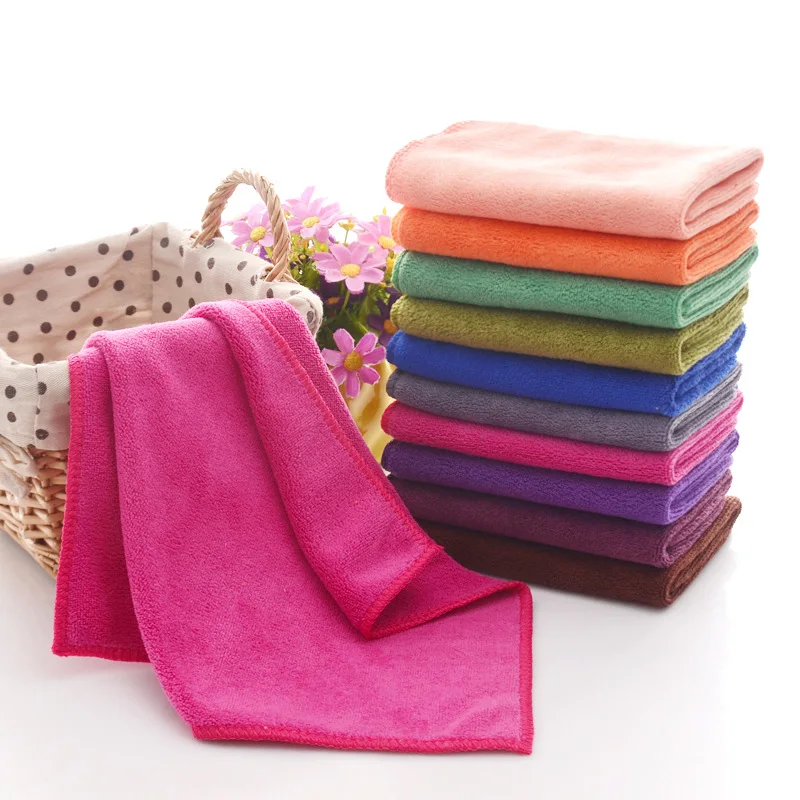 
100% polyester customized microfiber cleaning towel in bulk 