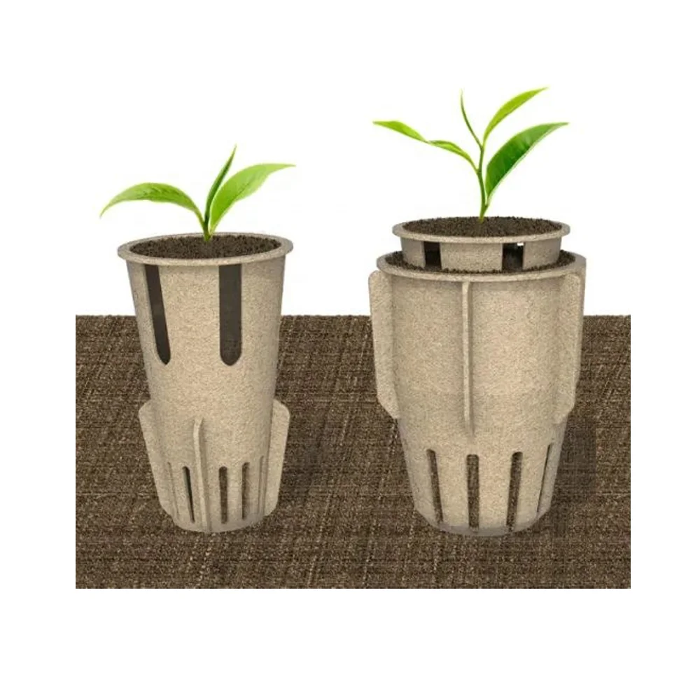 KingPine Greenhouse paper pulp plant seedling tray biodegradable pulp seedling cup improve transplant survival rate