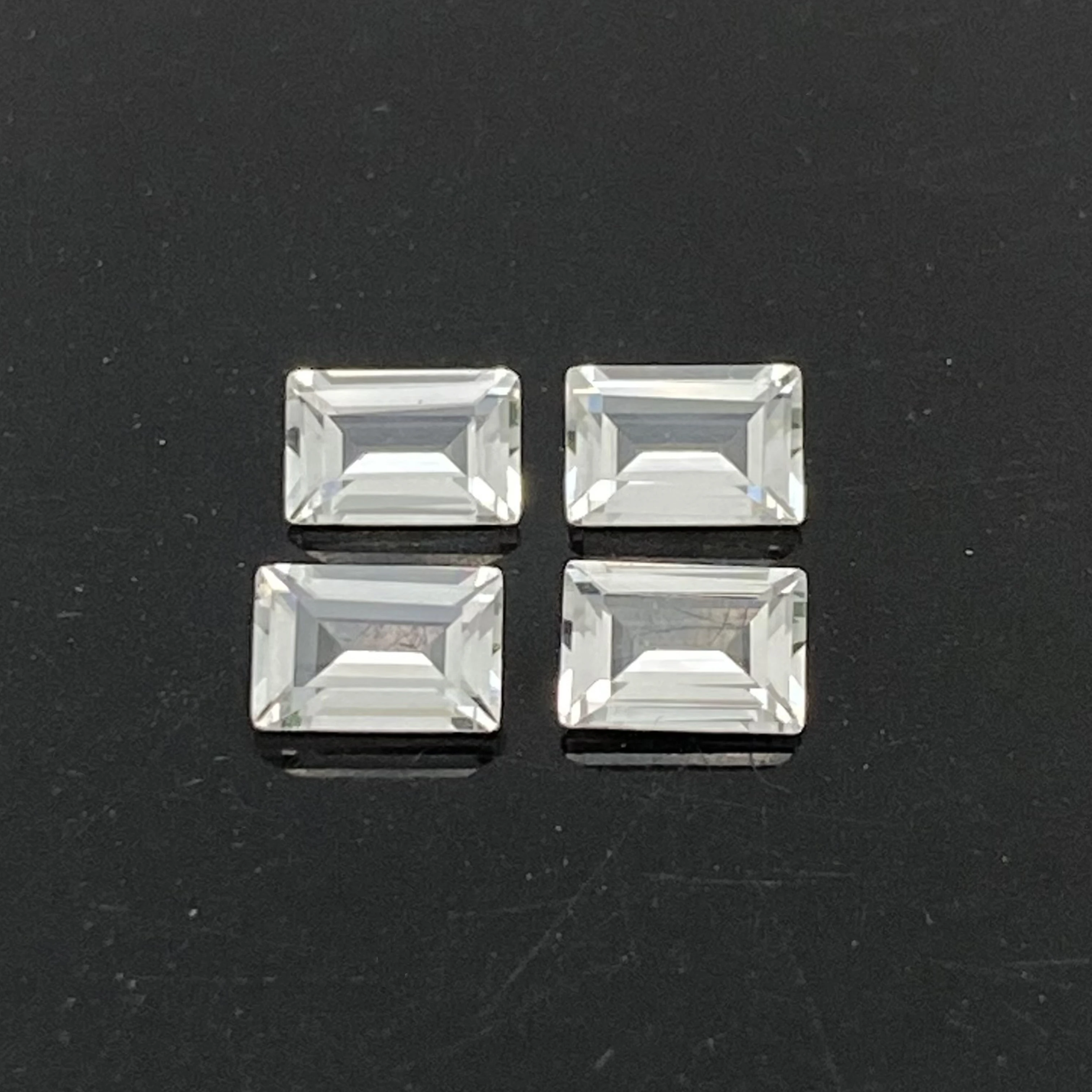 Baguette Shape 1.0mm~6.0mm Good Quality Faceted Cut Natural stone price Semi Precious Gemstones  Natural White Topaz