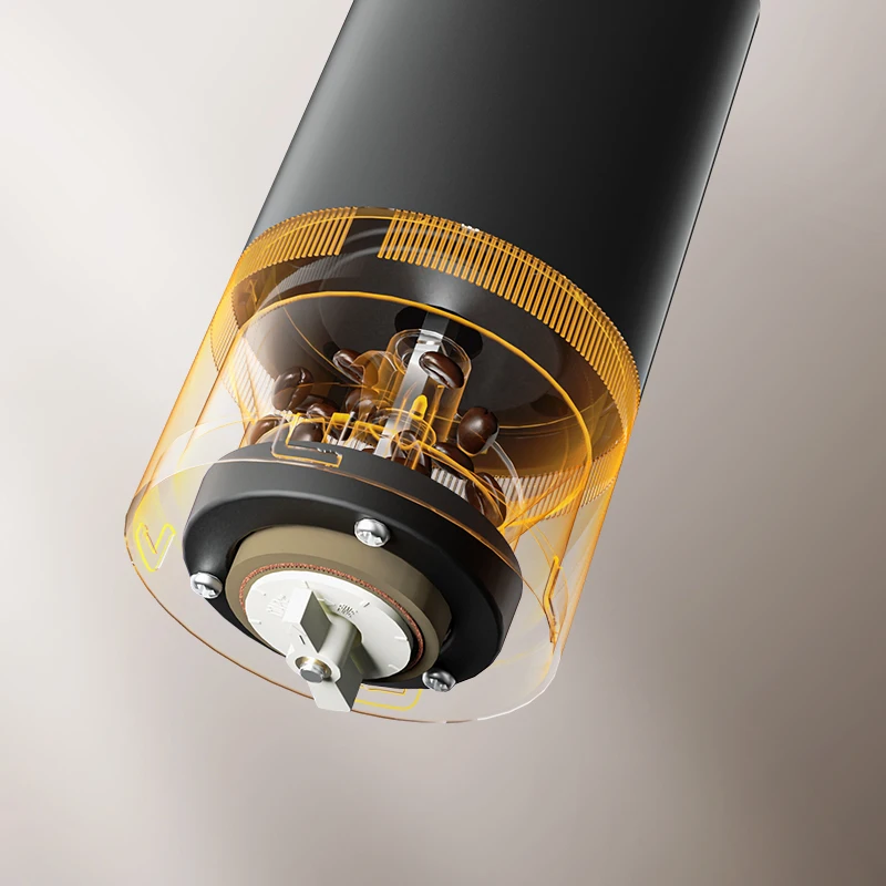 High performance portable electric coffee grinder Burr grinder Italian coffee grinder high quality custom black and white body