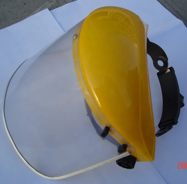transparent PVC or PC clear visor face shield