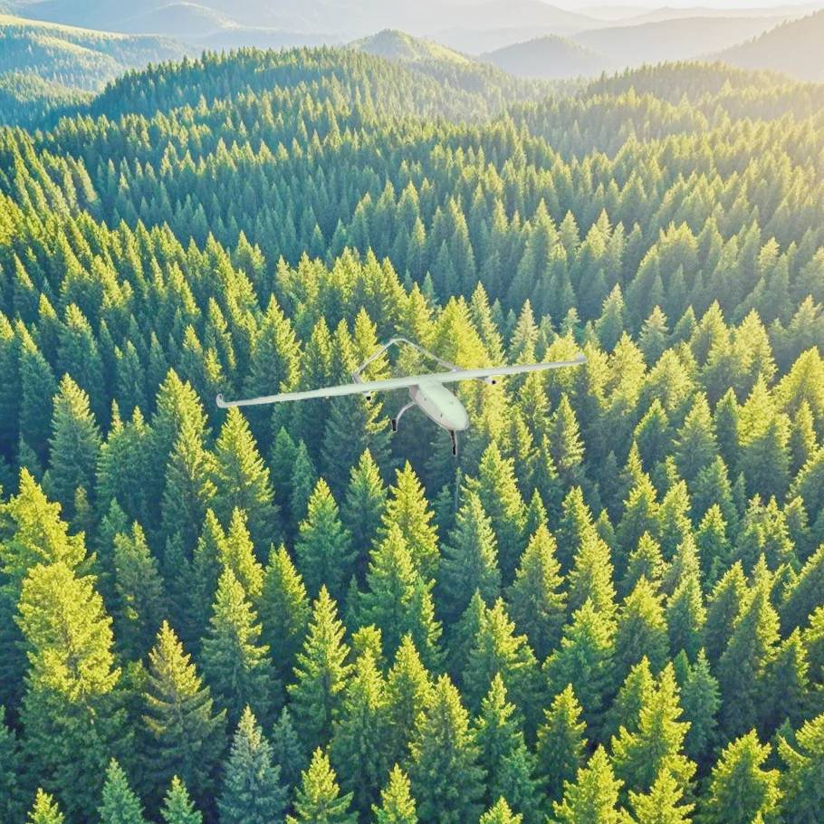 HH-130A1 Commercial Hybrid Long Range Fixed Wing Drone UAV Heavy Lift with Oil-Powered for Large Area Mapping