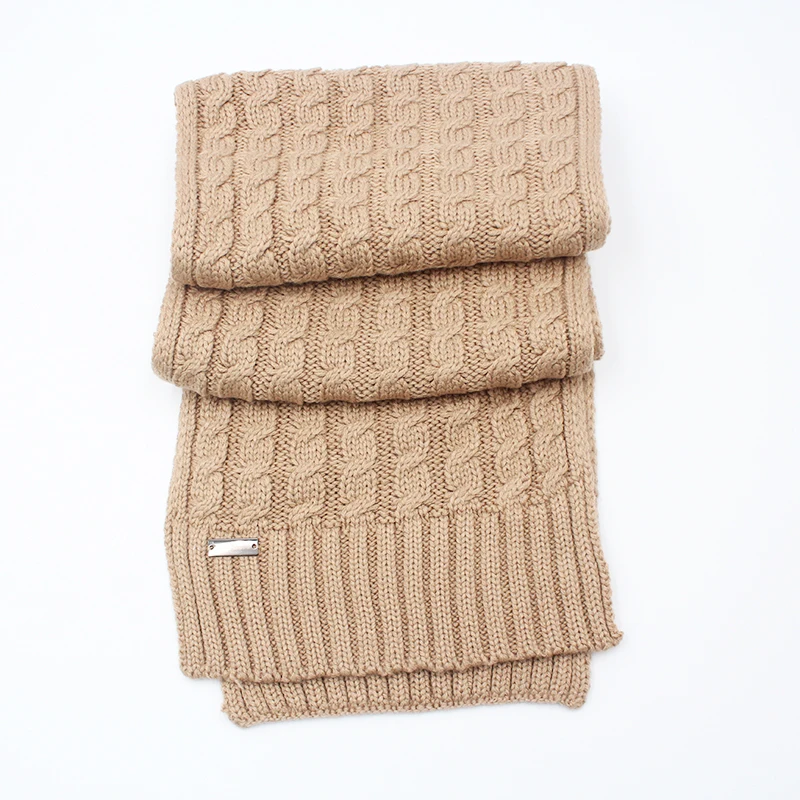 Custom Winter Pattern Ladies Knitted Women Infinity Neck Scarf Soft Winter Wool Fancy Long Scarf Woman Fashions Acrylic Scarf