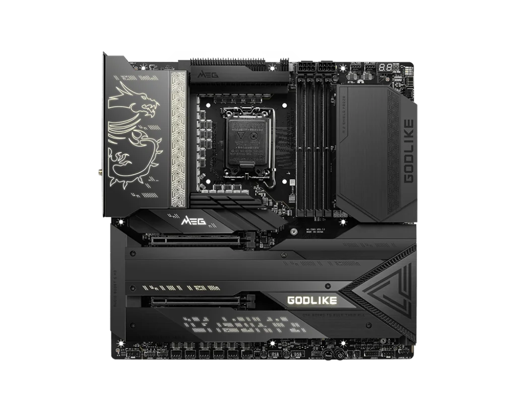 Новая игровая Материнская плата MSI Мег Z790 GODLIKE DDR5 LGA1700 с поддержкой 13-го процессора