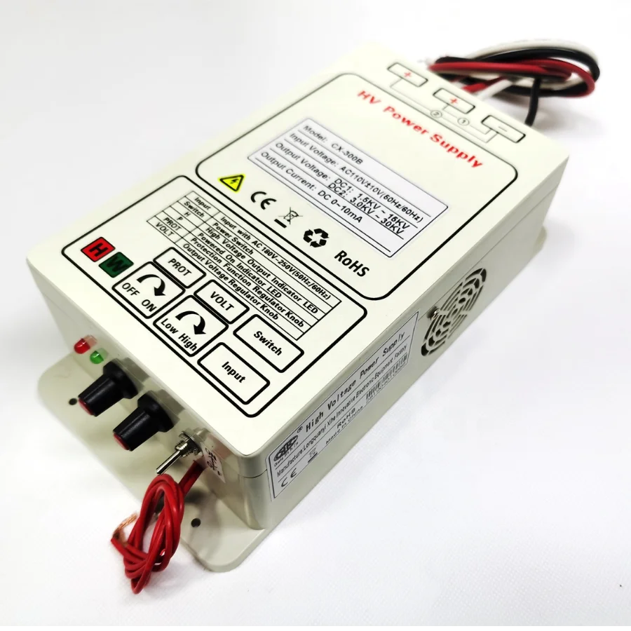 high voltage power supply 30KV   dual output for lectrostatic air cleaner, electrostatic filter ,hv power supply