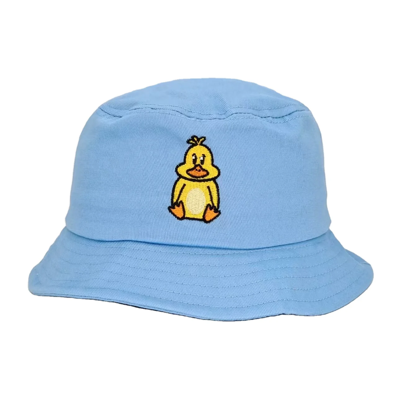 2024 Custom New Arrival Cute Cartoon  Fisherman Hat For Children Kids Outdoor embroidery logo Bucket Cap