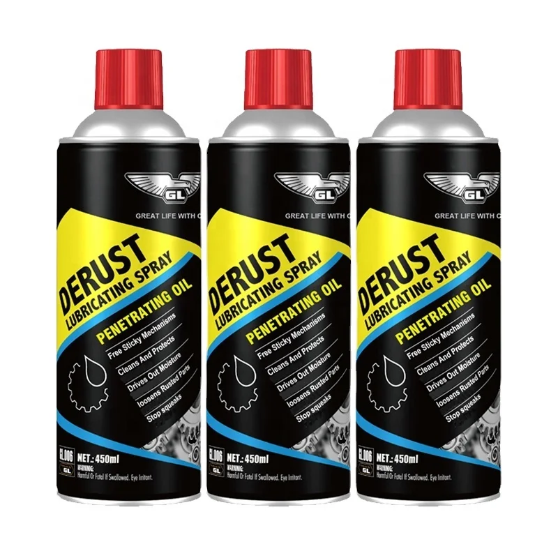 450ml anti rust lubricant spray removal rust prevent lubricant oil spray