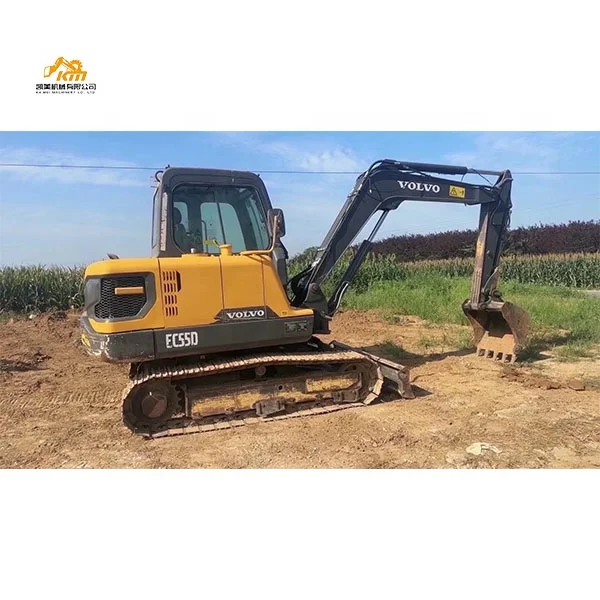 volvo Old Cheap Hydraulic Mini Korea Used Excavator Volvo EC55D For Sale