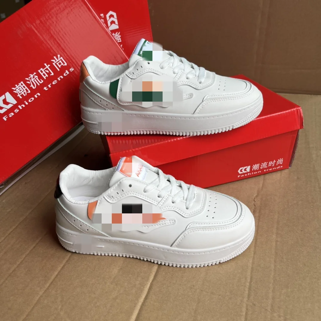 5965 женская повседневная обувь дышащая кожаная шпон мягкая резина/сетка/EVA стелька для весны и осени