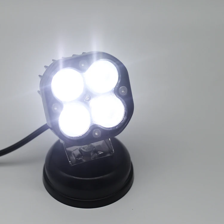 Super bright led work lights for tractors and vehicles 3inch square shape 4led 20w led mini work light
