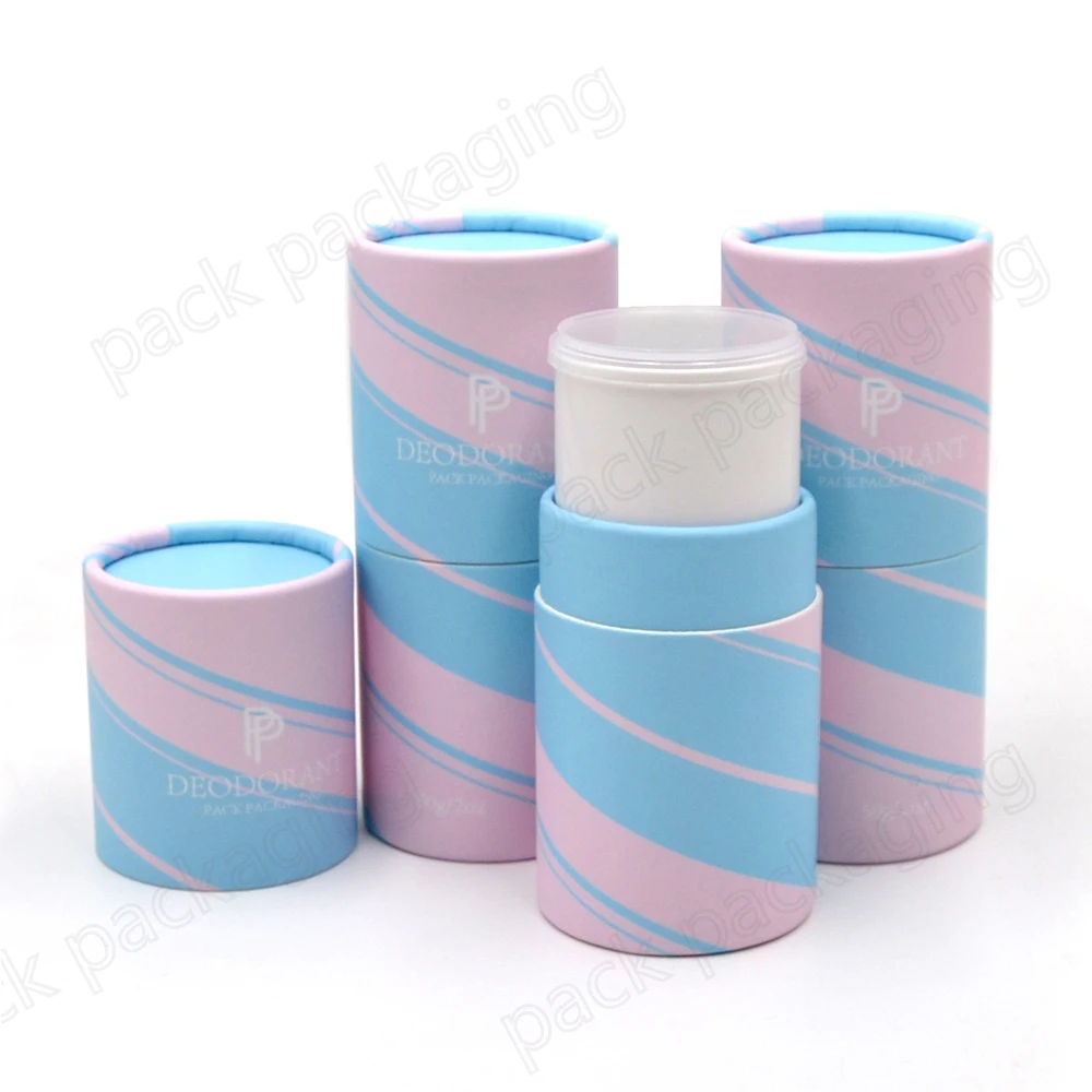 Customized Skin Care 50ml Deodorant Container Beauty Packaging Kraft Twist Up Paper Tube - Buy 2oz Round Natural Twist-up Tube