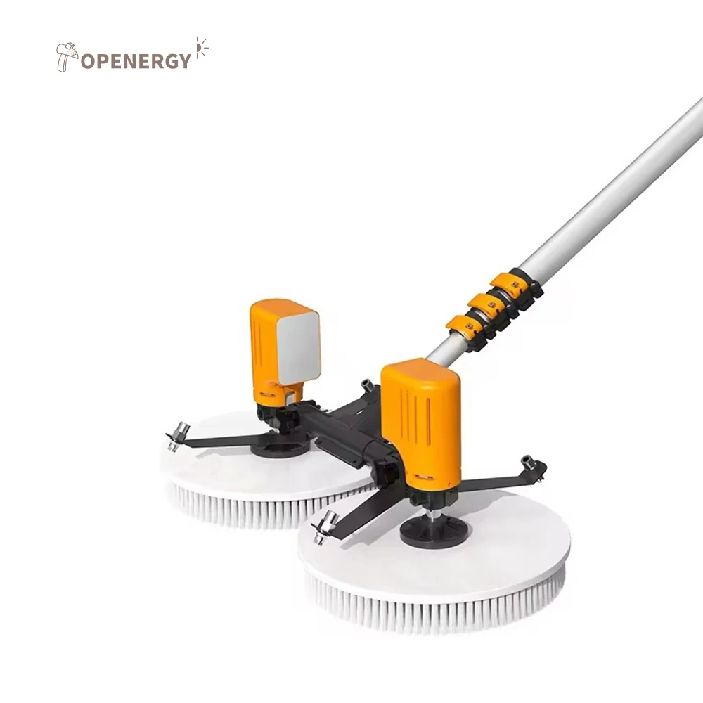 Brushless Motor Solar Panel Cleaning Double Brush Cleaning Machine Solar Clean Tools Brush