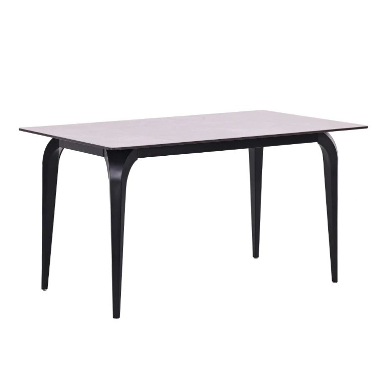 Free Sample Wood Round Steel Square Extendable Victorian European White Marble Dining Table Set