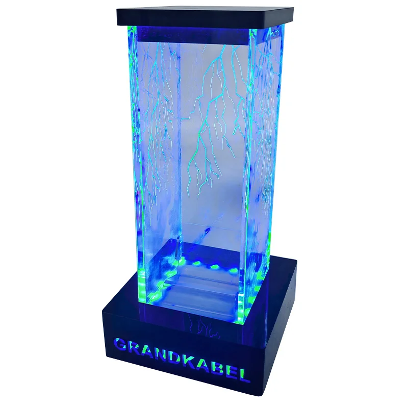 High quality acrylic LED display case customized lightning effects transparent acrylic display case