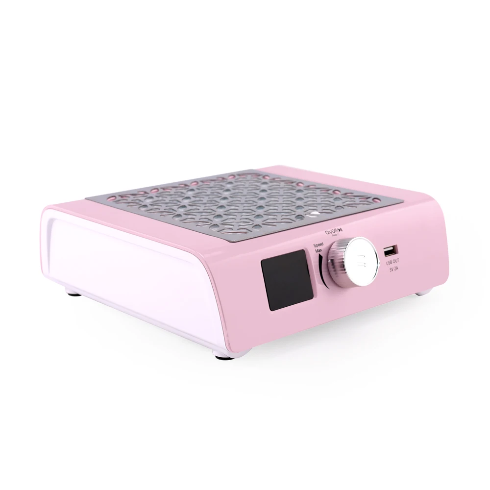 2024 New Design Quiet High Wind speed 4500RPM Professional Cordless Nail Dust Collector machine with 85w Brushless Motor