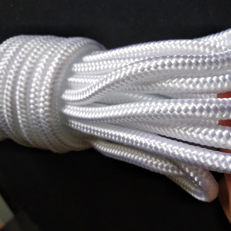 High Tenacity Polyester Braided Rope 2mm-12mm  Double Braided Rope strong safety rope