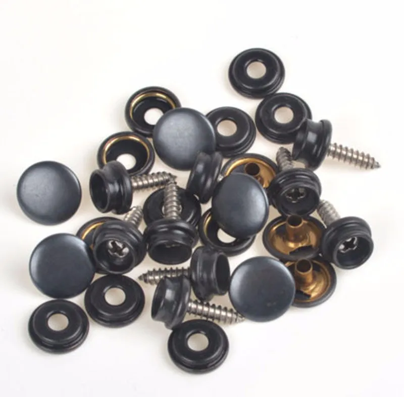 Поставка с фабрики PRYM 15 мм серебристо-черный караван для яхты оснастки крепеж с винтами нажмите шпильки кнопки 3 части шпильки дерево к ткани