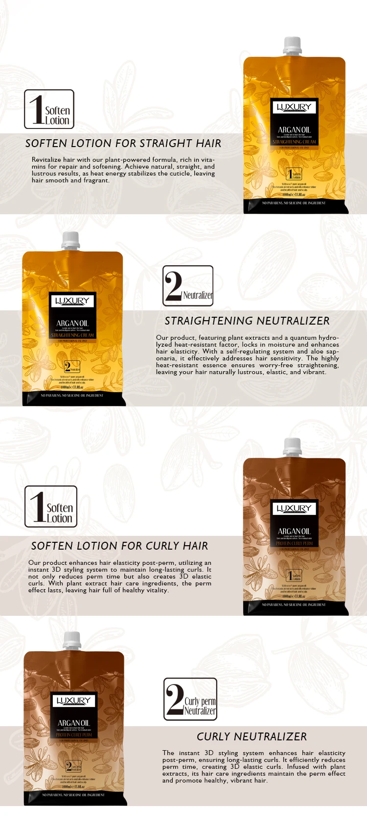 Permanent nature products hair relaxer cream hair straightening natural biochemical hair rebonding cream for salon