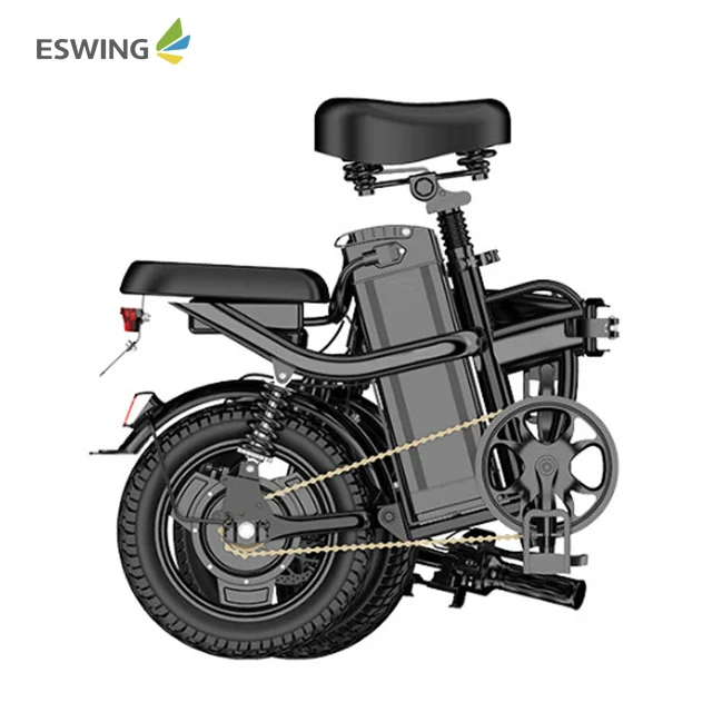 ESWING 14 Inch Bicycle 48V 400W Long Range Ebike Portable Adult Electric Bike