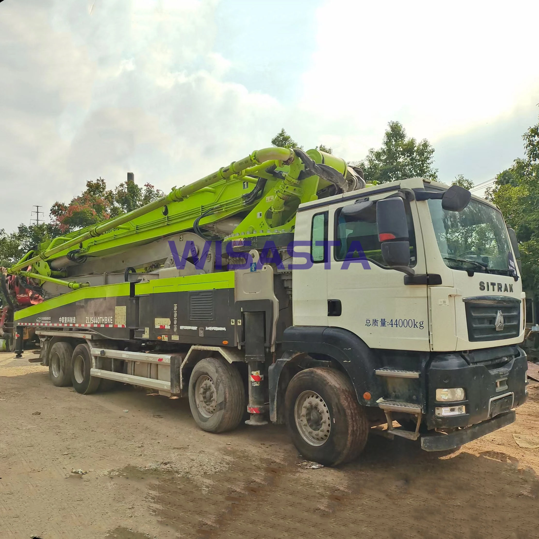 Stocked 2020 Used SITRAK Truck SINOTRUK Chassis  Mobile Pump Machine ZOOMLION 56 meters BOOM length 56X- 6RZ Concrete Truck pump