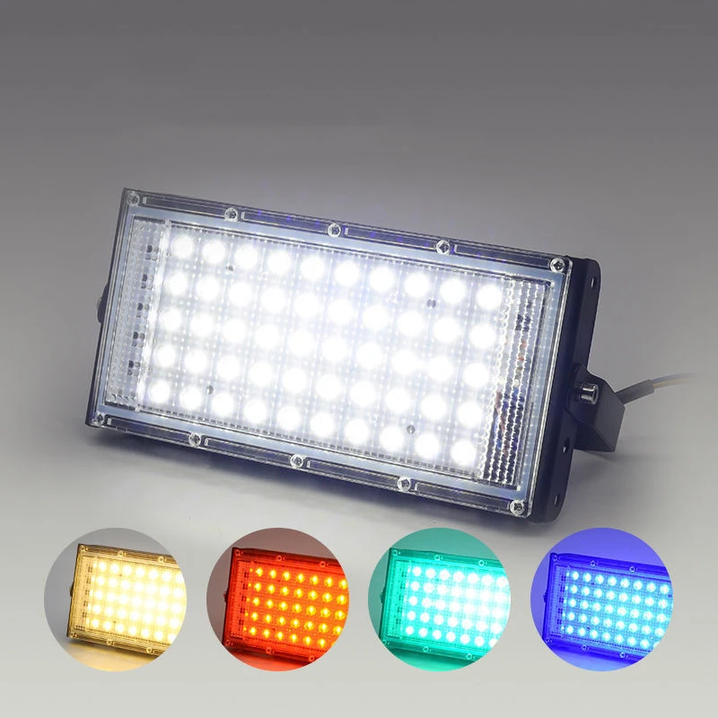 COYOLED светодиодный прожектор алюминий 50 Вт RGB AC220 в синий зеленый красный цвет 5054 smd Светодиодный для парка