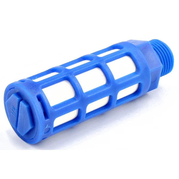 Air Silencer Plastic Exhaust Muffler Pneumatic 1/8 1/4 3/8 1/2 Male Thread Absorb Noise Filter Slip Lock For Misting Pump