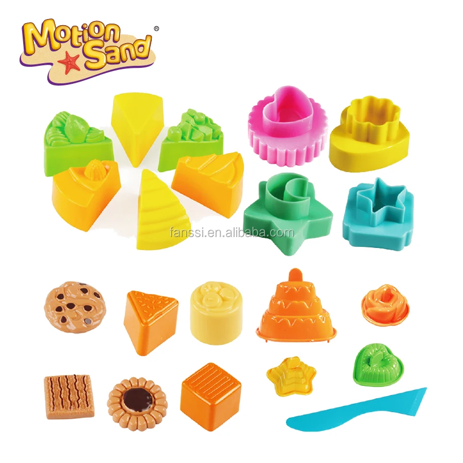 New Summer Outdoor DIY Toy Games Magic Play Sand Kids Cake Mold Set