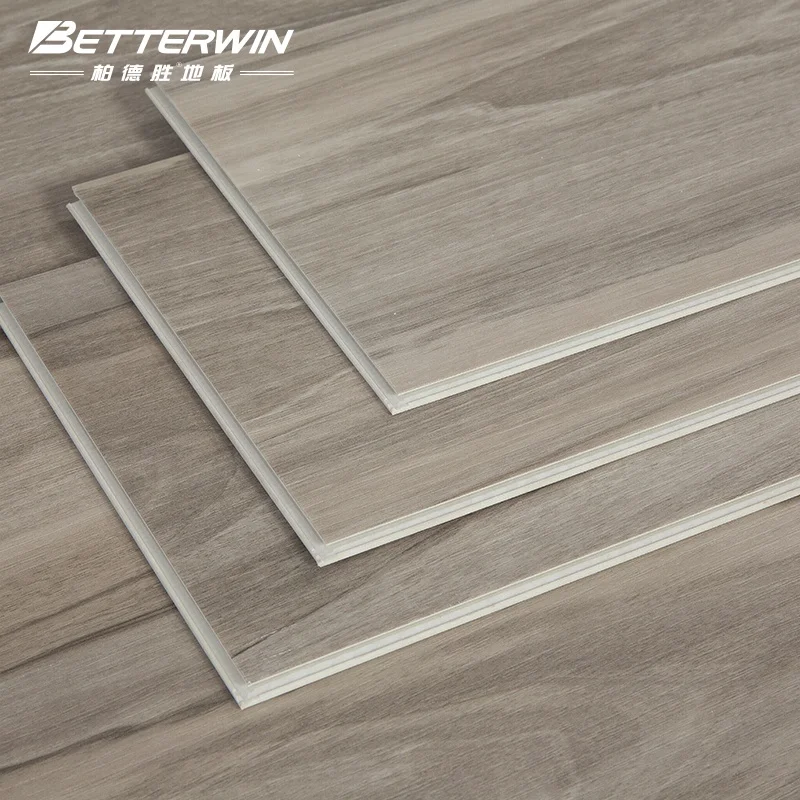 Click Wooden Color Waterproof Stone Plastic Slatted Floor Spc Rigid Vinyl Plank Flooring