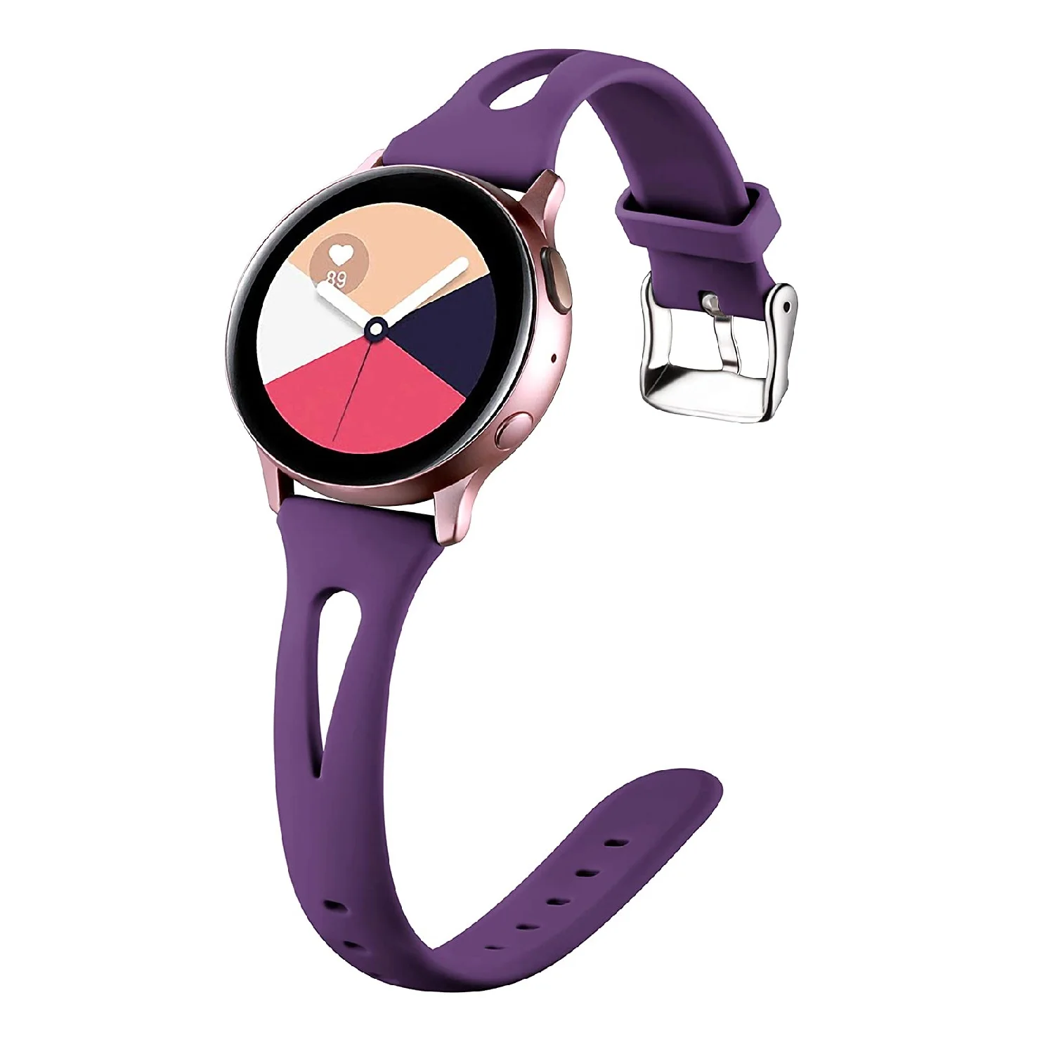 Silicon Fitness Band for Samsung Garmin Huawei Smartwatch Band Replacement Women Slim Watch Band 20mm