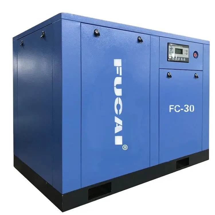 FUCAI compressor industrial air compresse & parts 30hp 22kw 125 cfm air compressor inverter