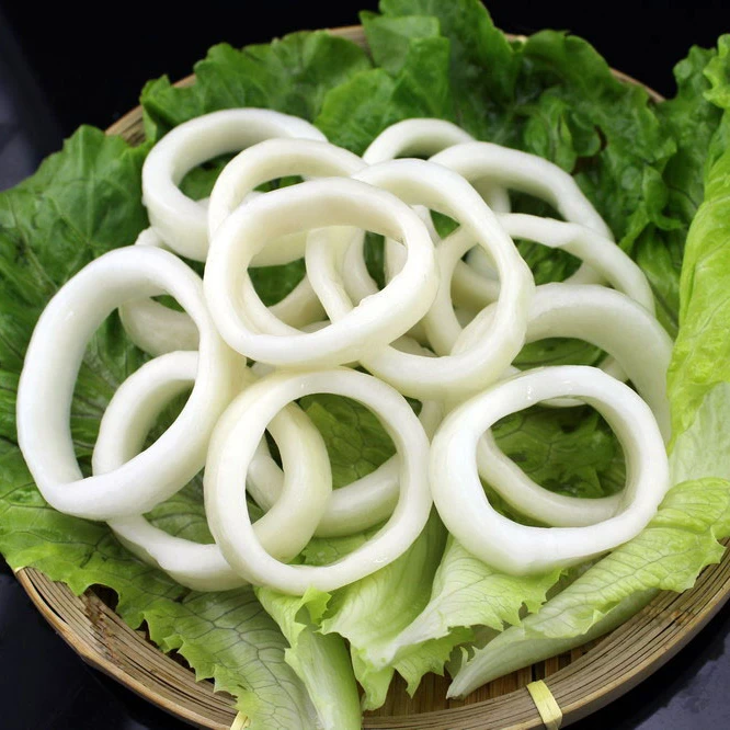 
New style frozen squid cleaned squid rings with high quality 